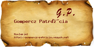 Gompercz Patrícia névjegykártya
